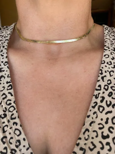 18k Gold Filled 3.0mm Thickness Herringbone Chain