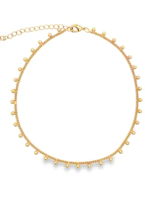 18K Gold Filled Dangle Beads Anklet