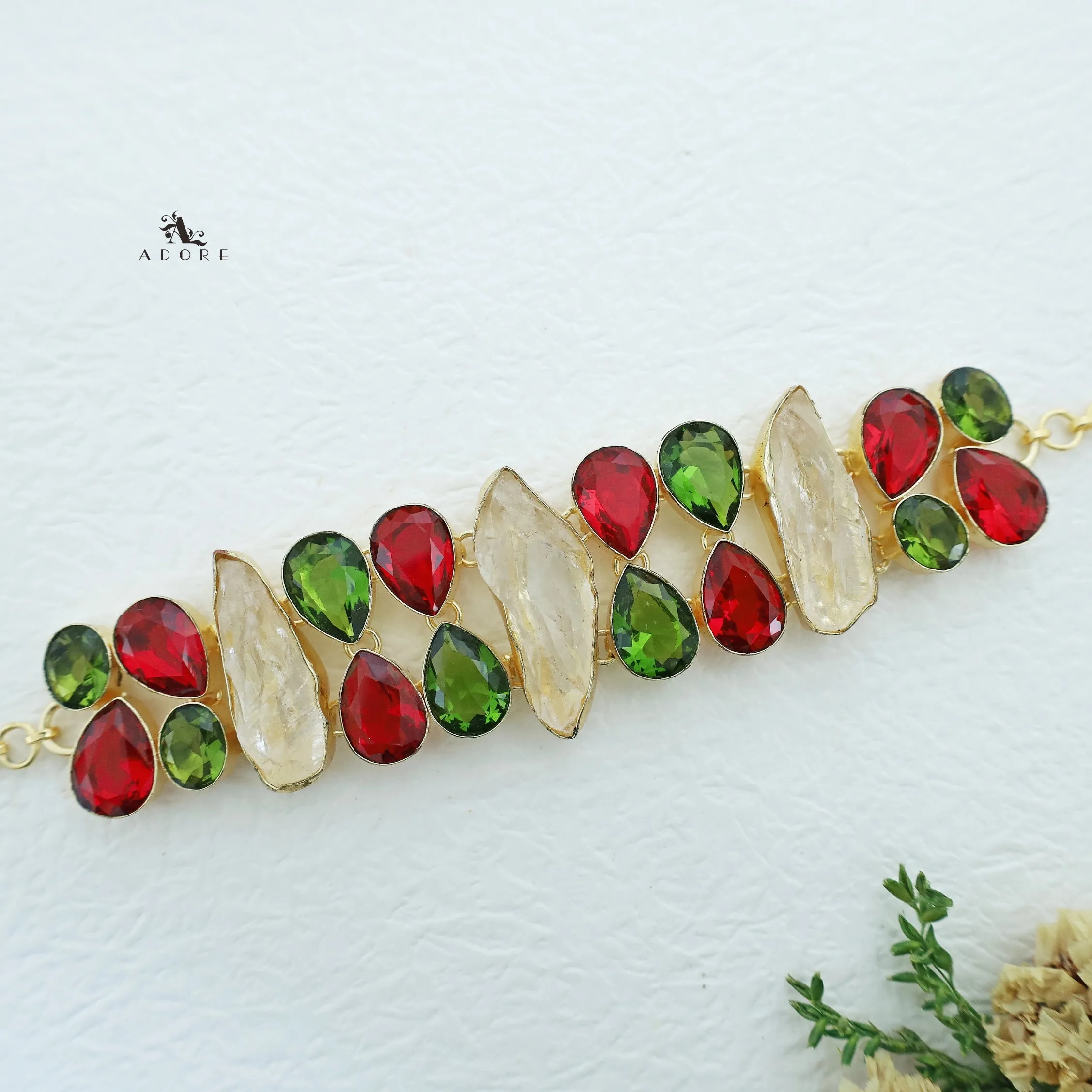 Ainara Glossy   Raw Stone Choker