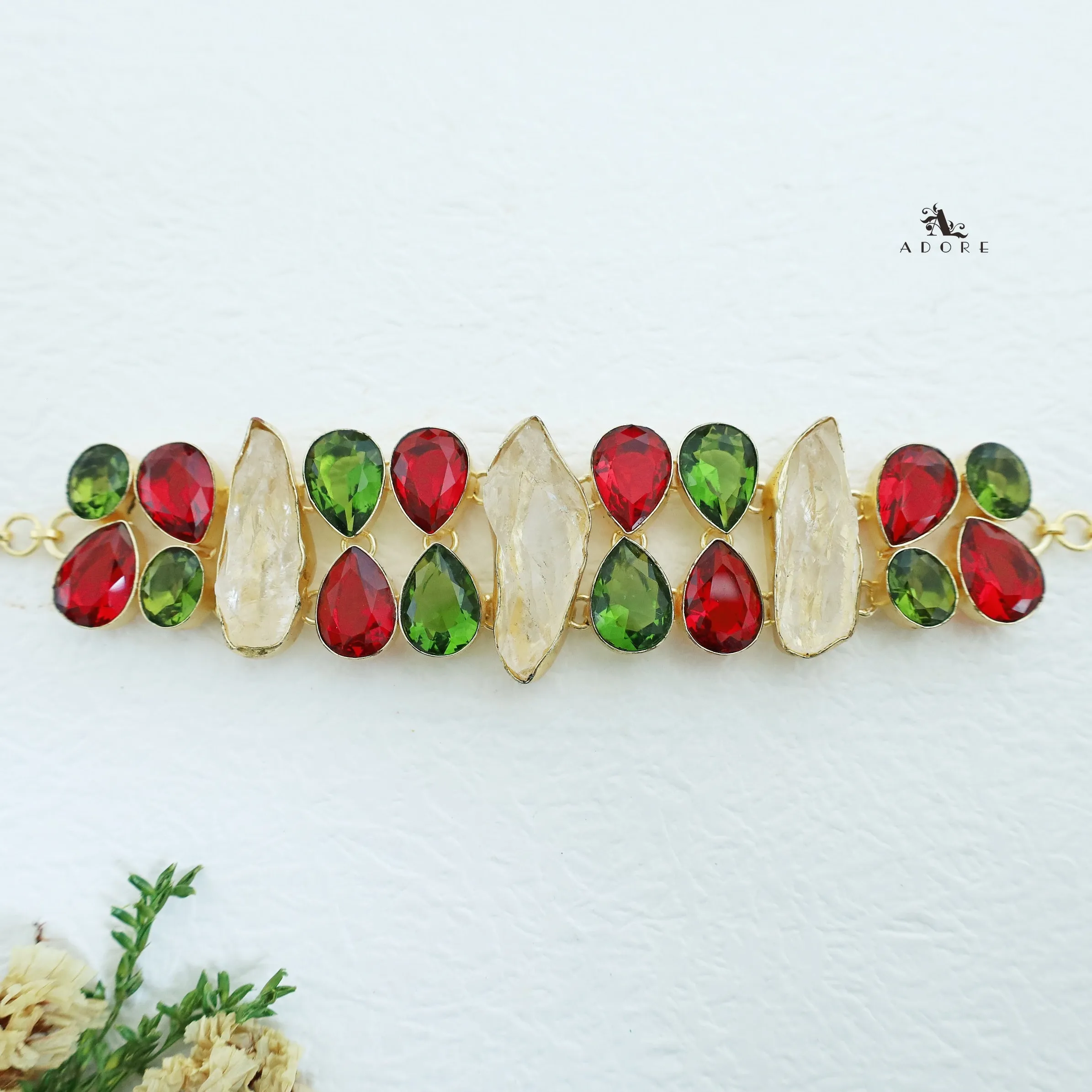 Ainara Glossy   Raw Stone Choker