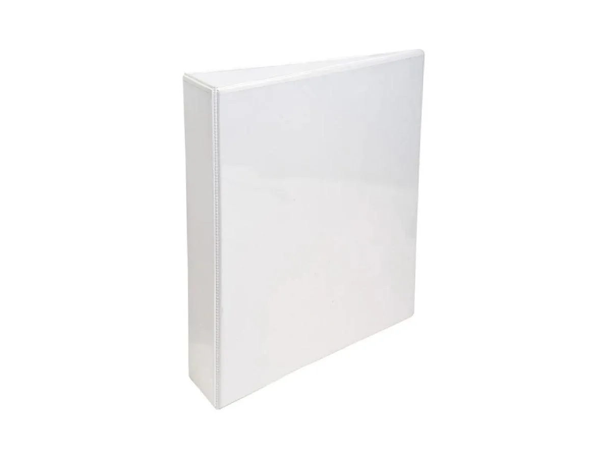 Alpha Presentation Binder 4 Rings A4, 38mm Spine, White (404)
