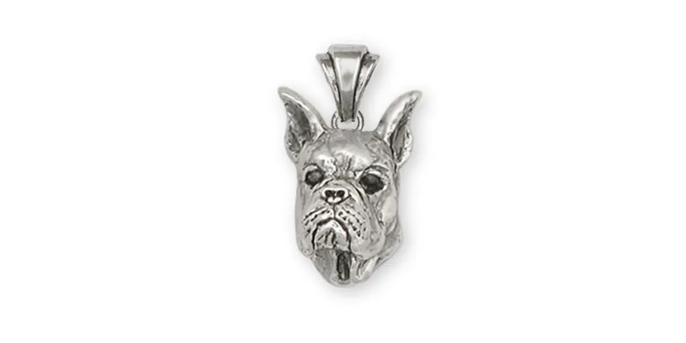 Boxer Pendant Jewelry Sterling Silver Handmade Dog Pendant BX5-P