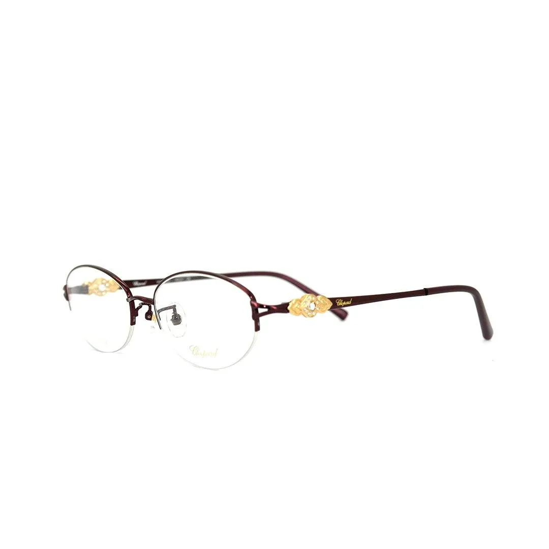 Chopard Men's Gold Titanium Oval Eyeglasses VCHD33J/C0L70