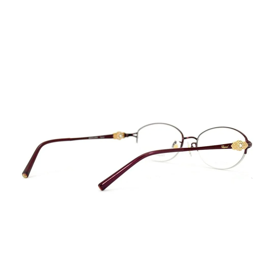 Chopard Men's Gold Titanium Oval Eyeglasses VCHD33J/C0L70