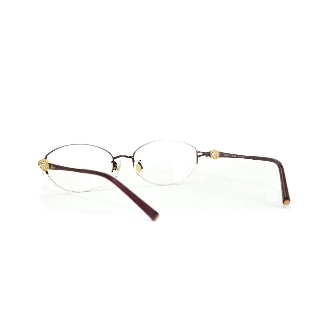 Chopard Men's Gold Titanium Oval Eyeglasses VCHD33J/C0L70