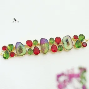 Cielo Glossy   Agate Stone Choker