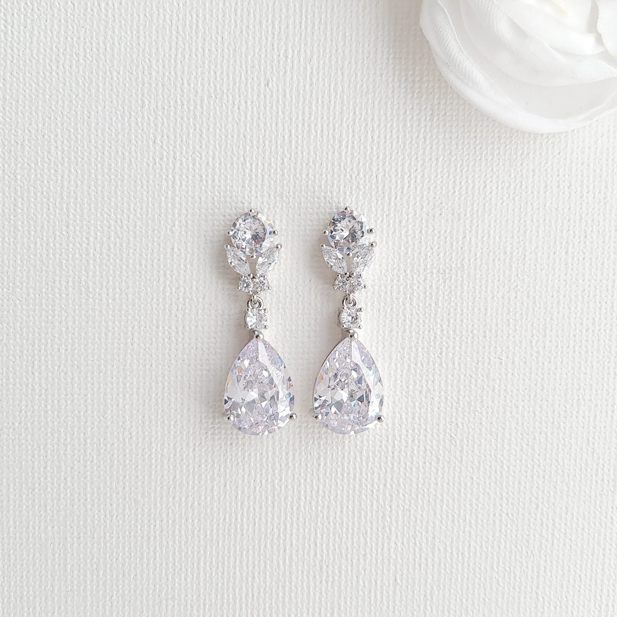 Clear CZ Jewelry Set-Mary