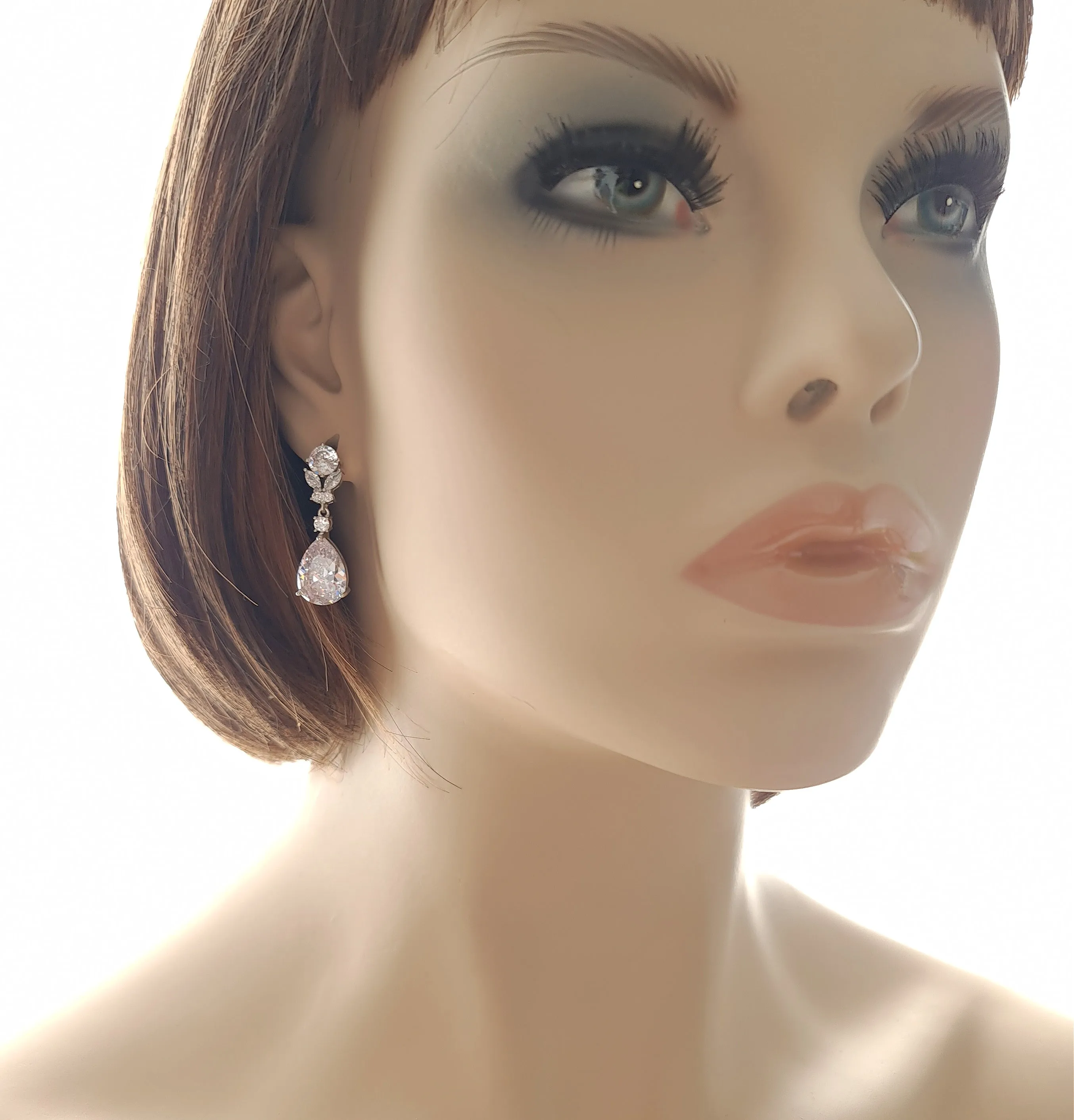 Clear CZ Jewelry Set-Mary