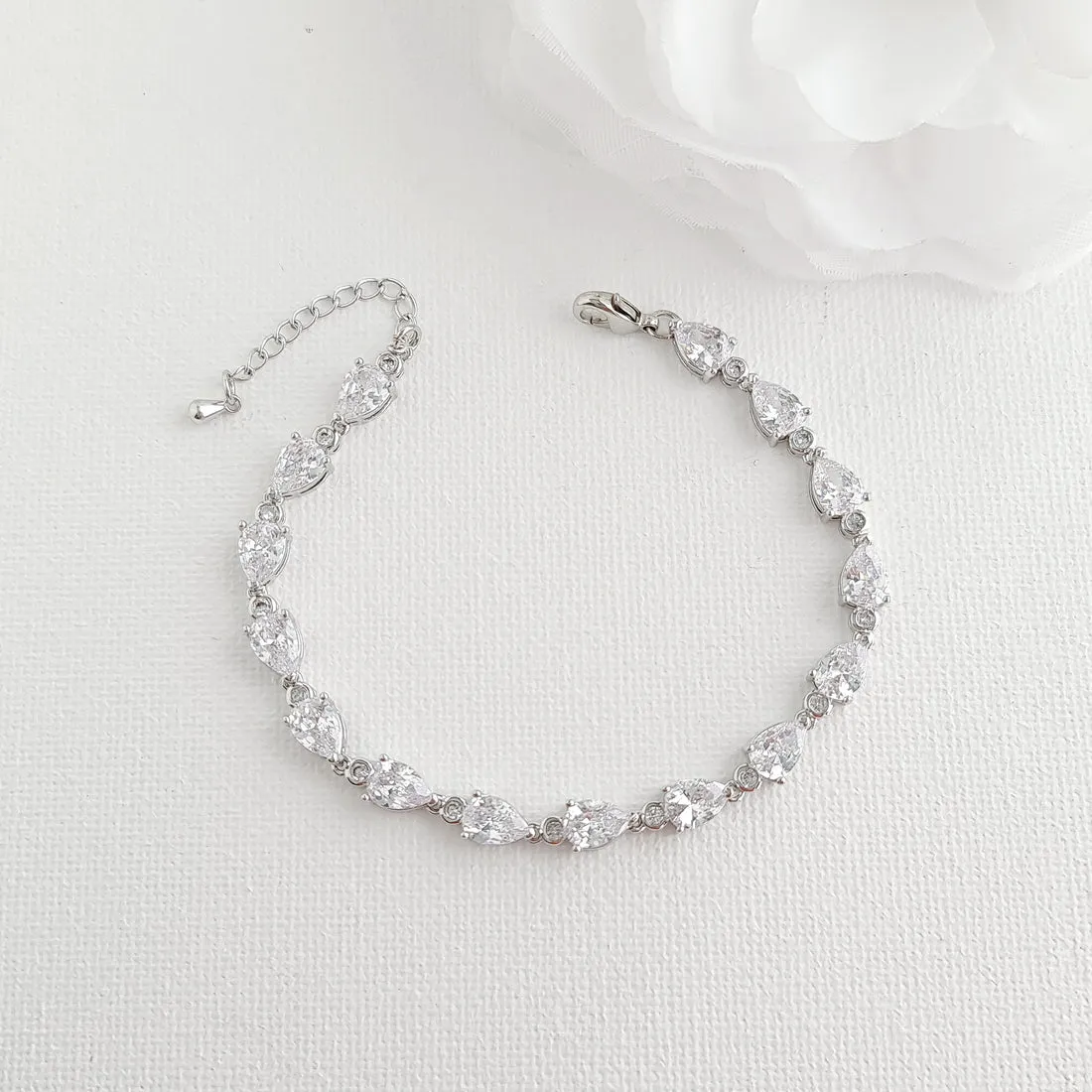 Clear CZ Jewelry Set-Mary