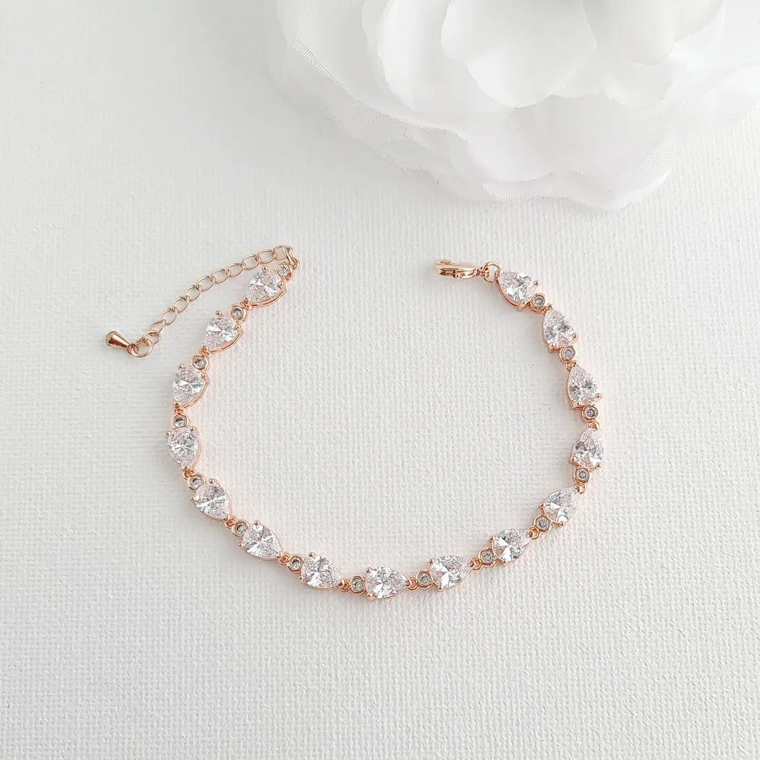 Clear CZ Jewelry Set-Mary