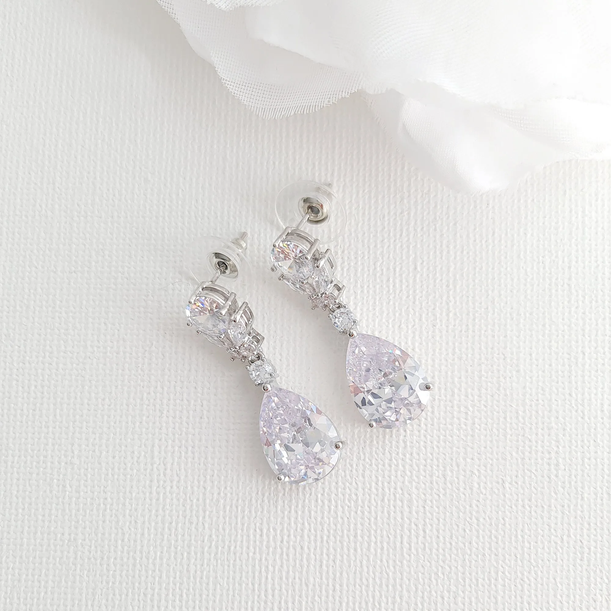 Clear CZ Jewelry Set-Mary