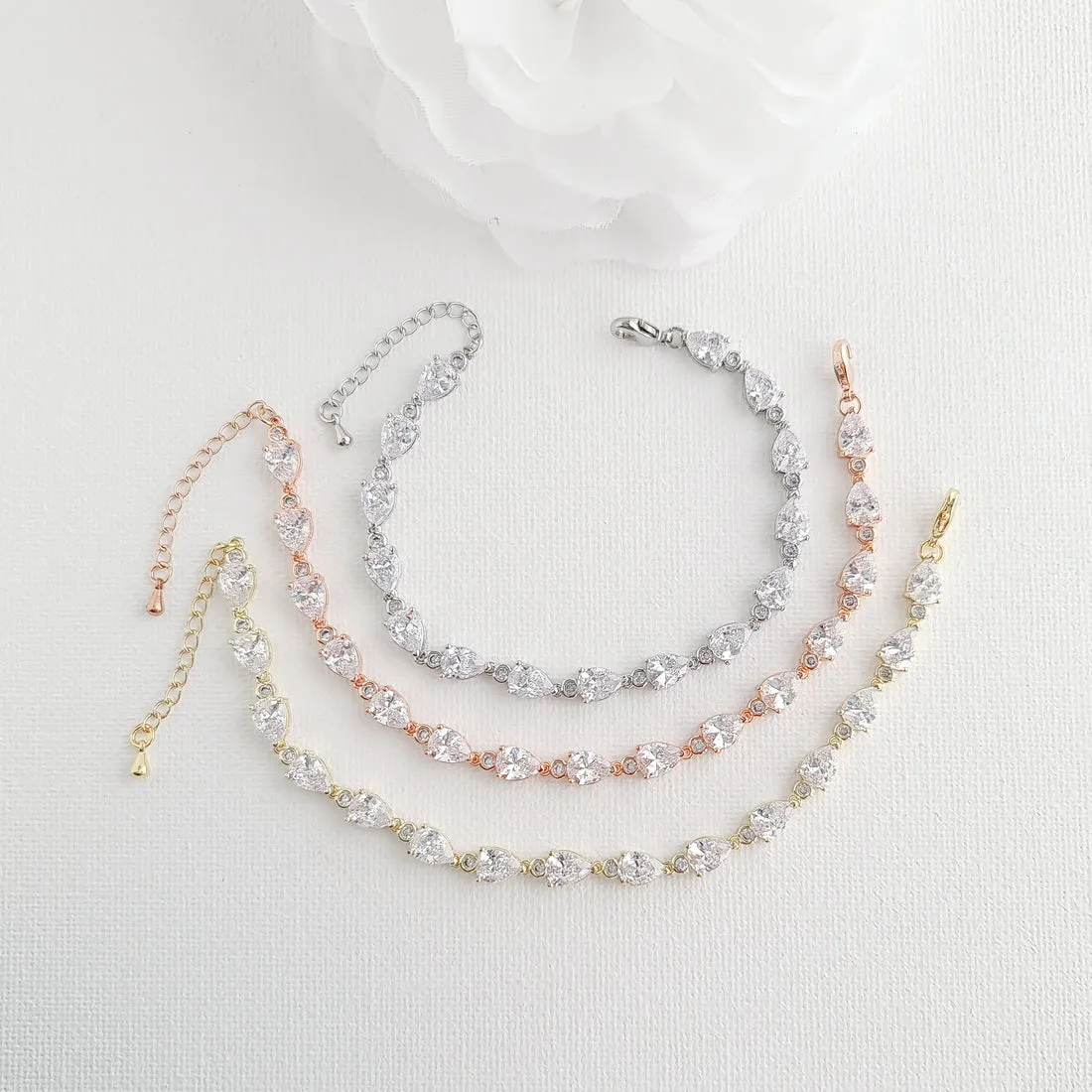 Clear CZ Jewelry Set-Mary