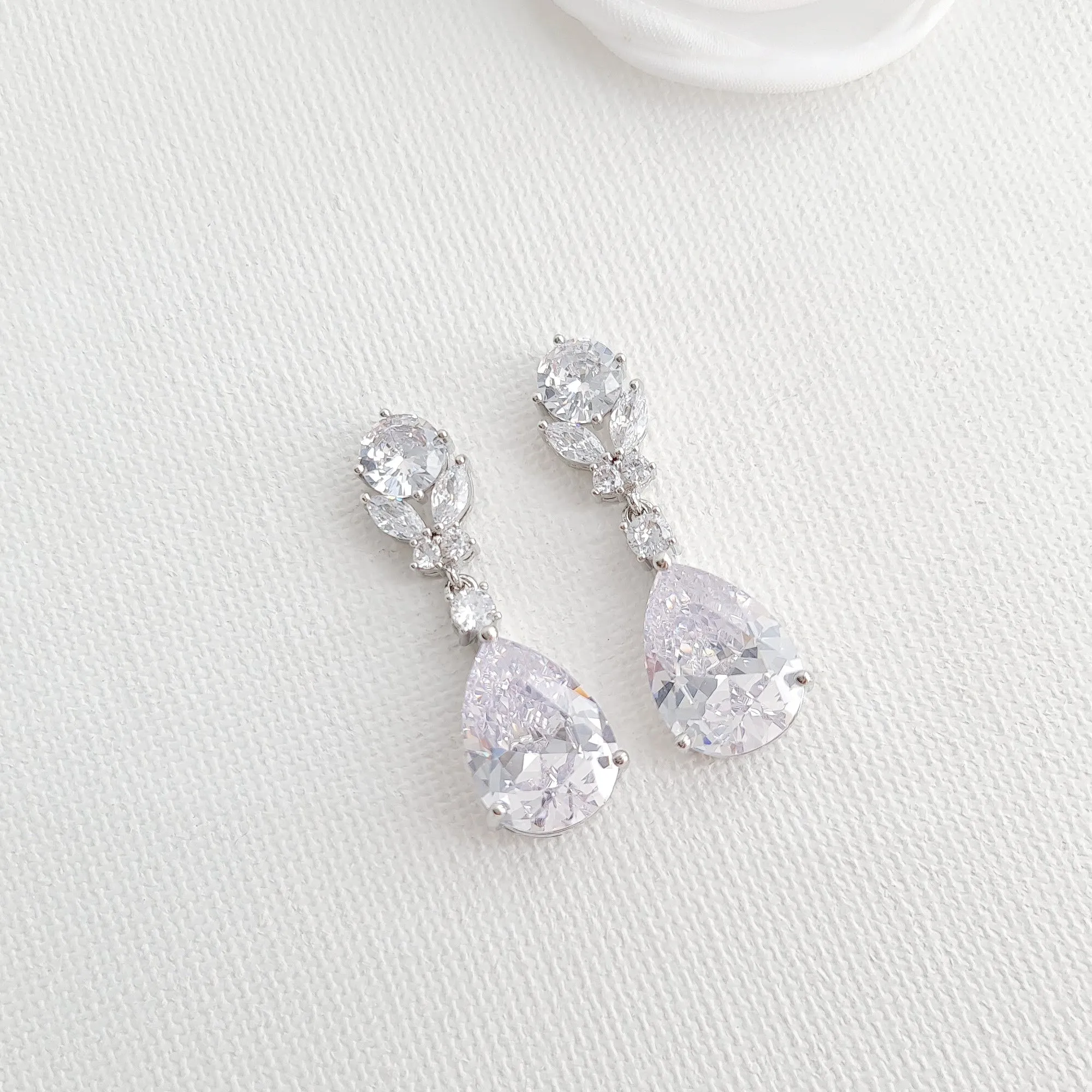 Clear CZ Jewelry Set-Mary
