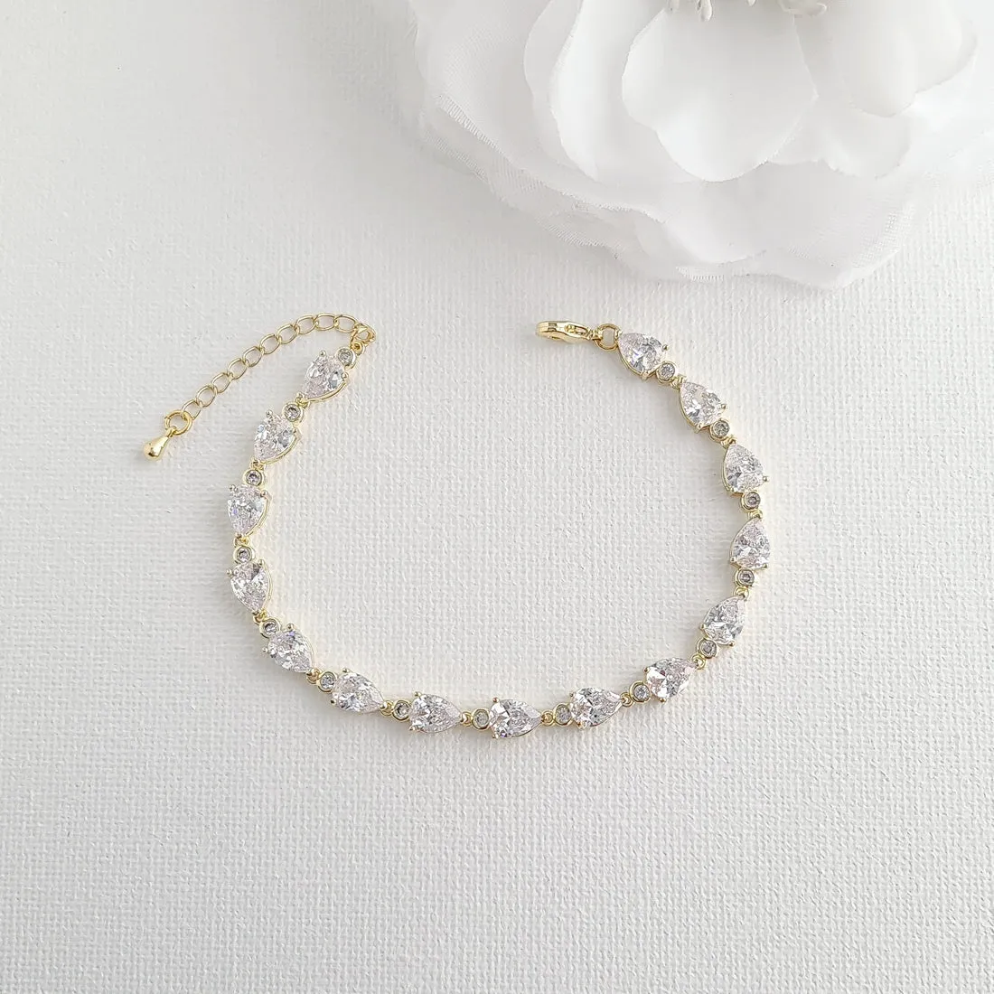 Clear CZ Jewelry Set-Mary