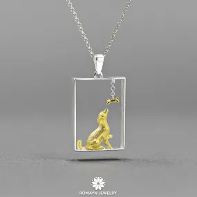Dog and Bone Necklace