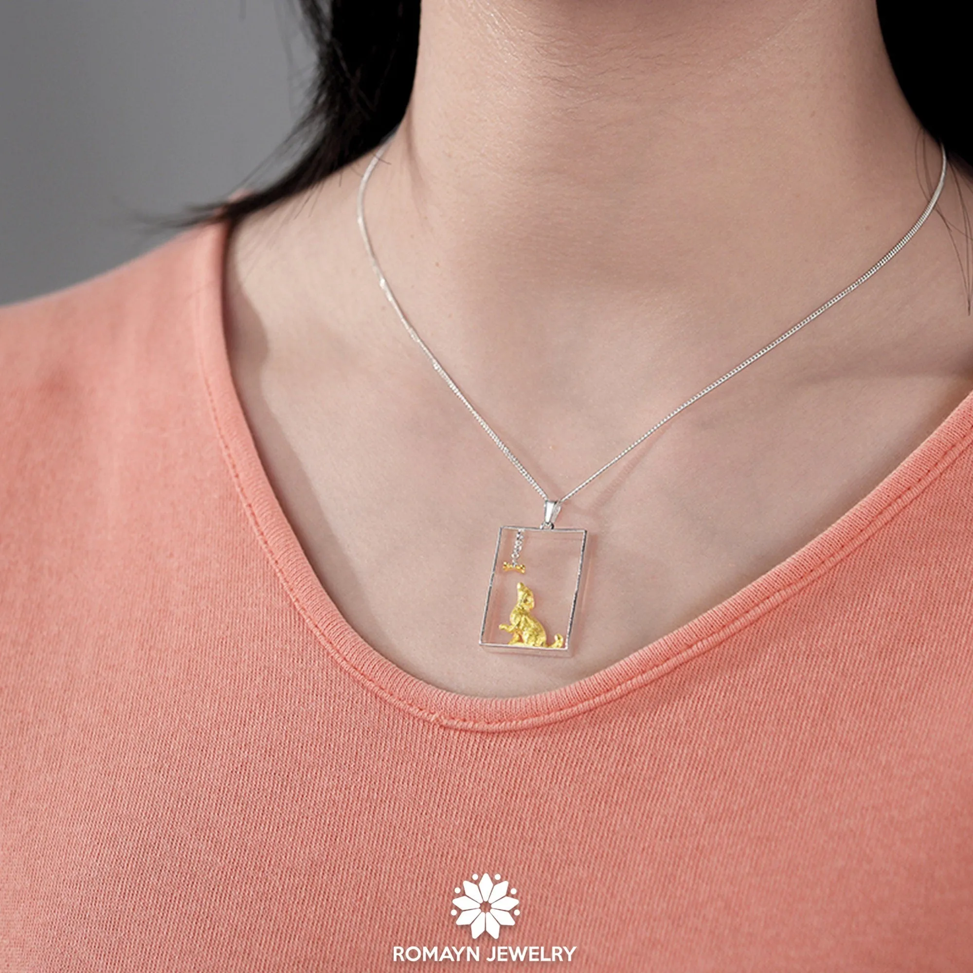 Dog and Bone Necklace