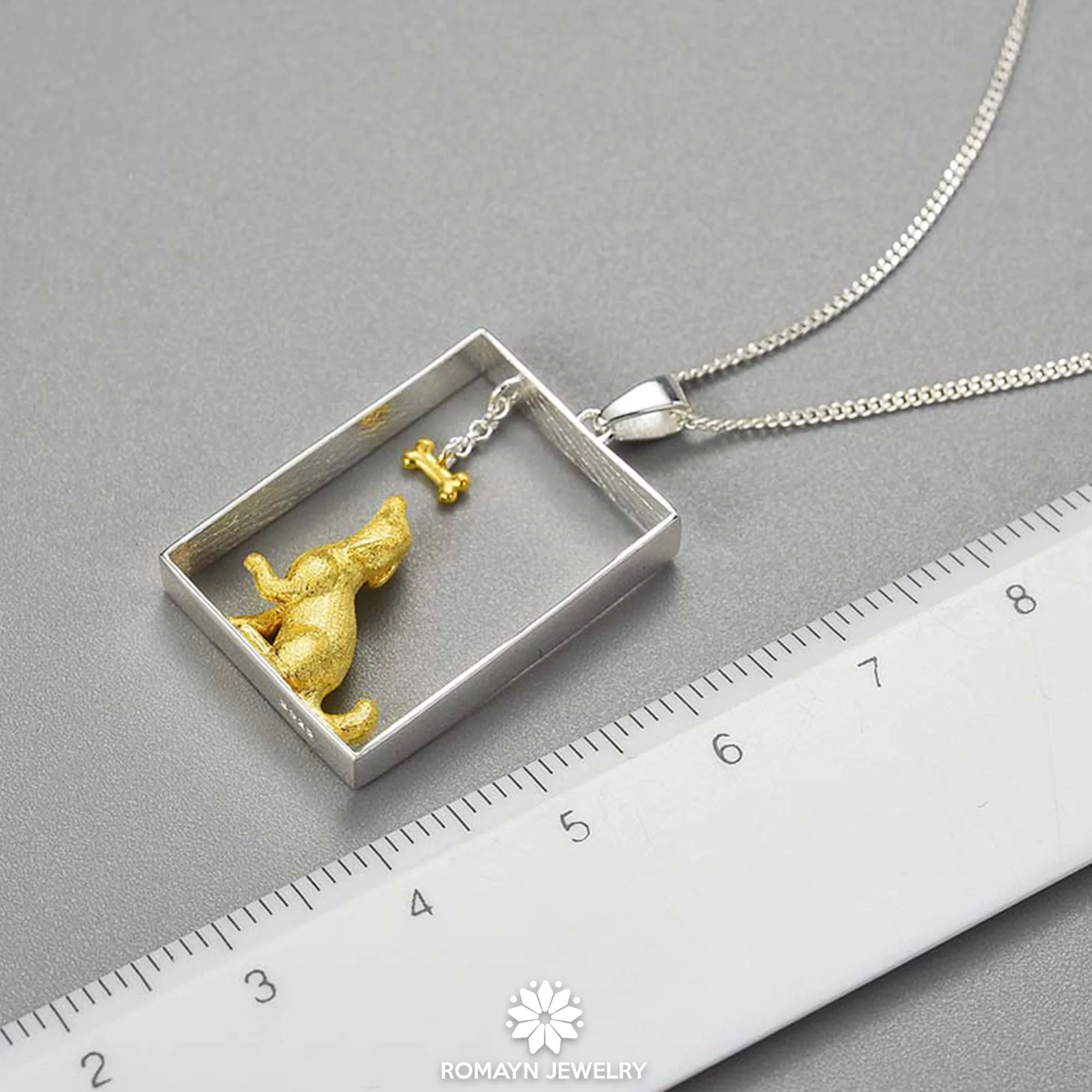 Dog and Bone Necklace