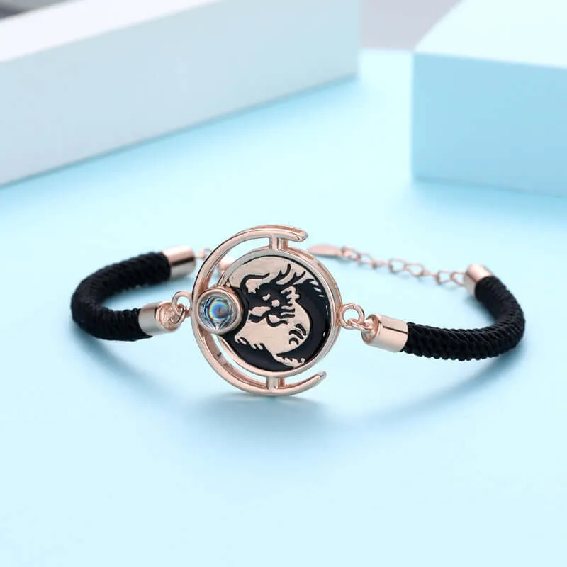 Dragon & Phoenix Projection Felicity Bracelet with Picture Inside