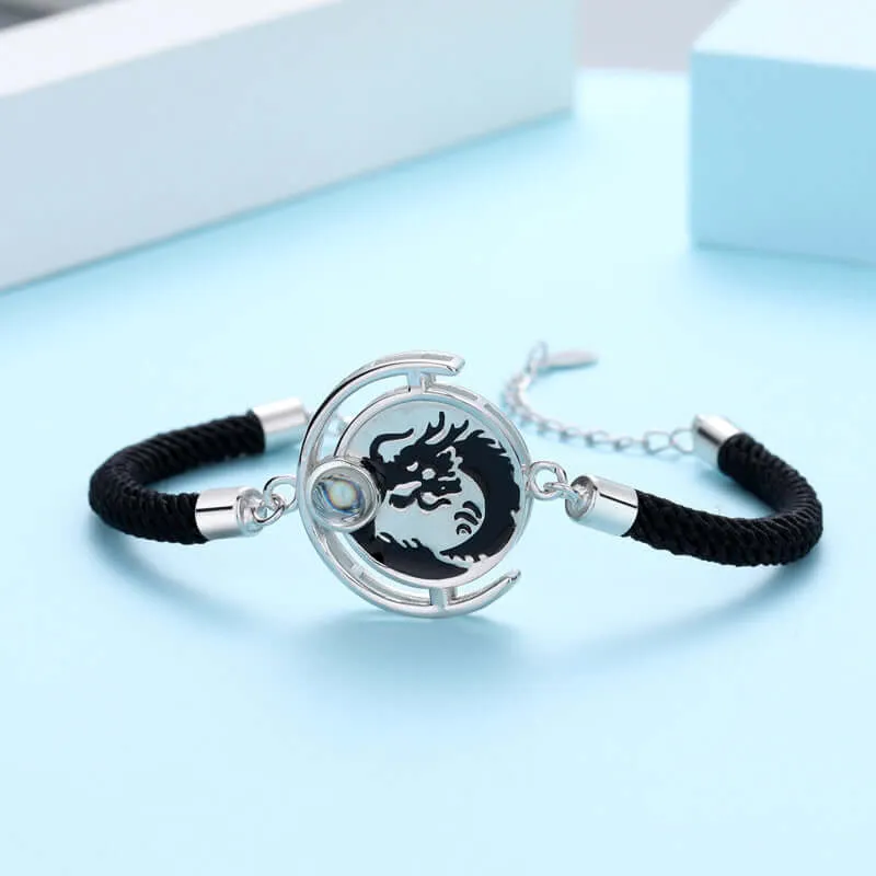 Dragon & Phoenix Projection Felicity Bracelet with Picture Inside