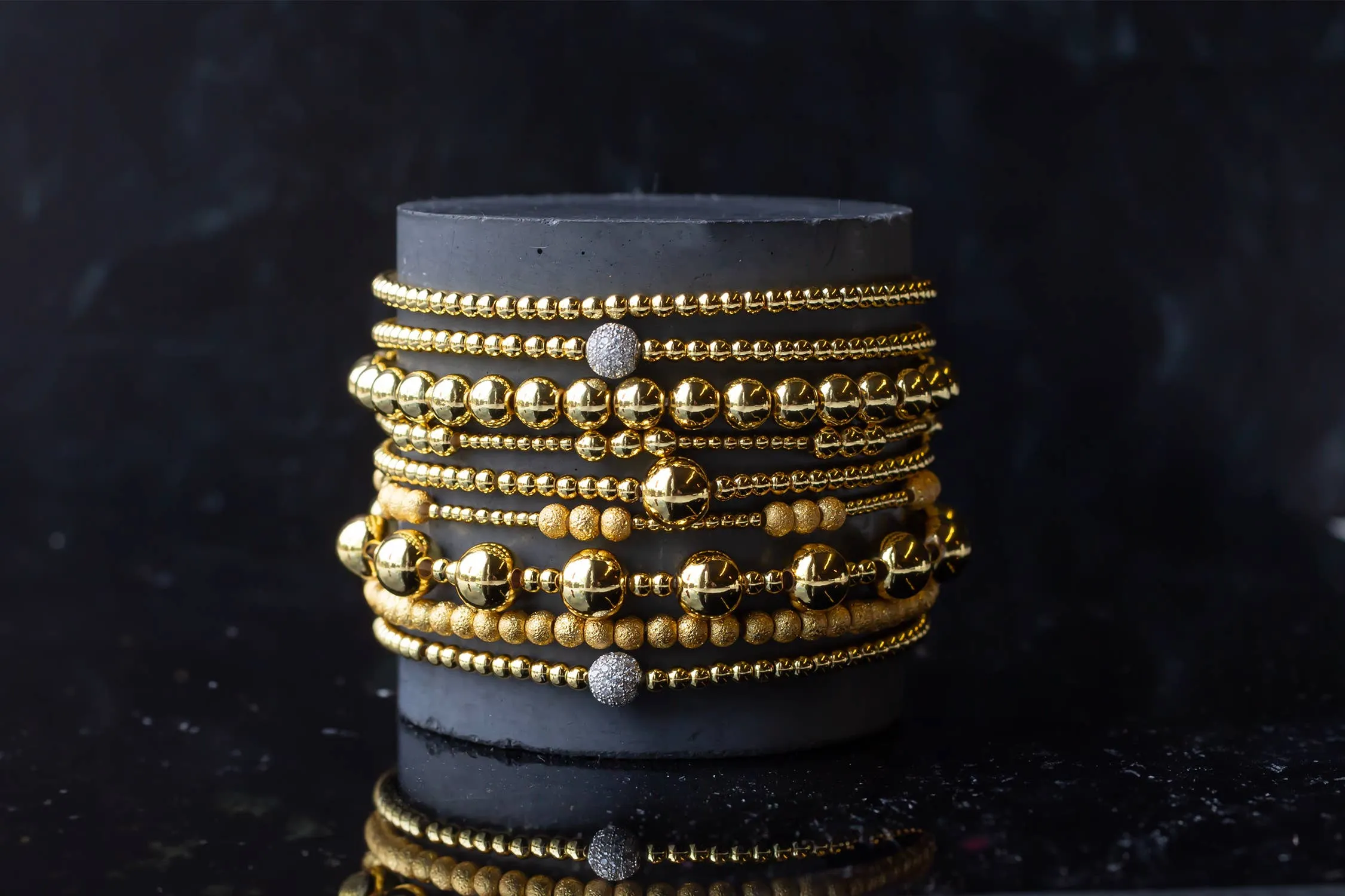 Gold Stretch Bracelets