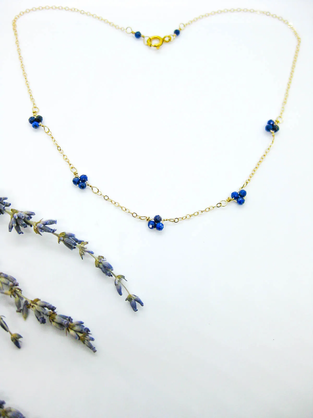 Hyacinth: Lapis Choker - n521