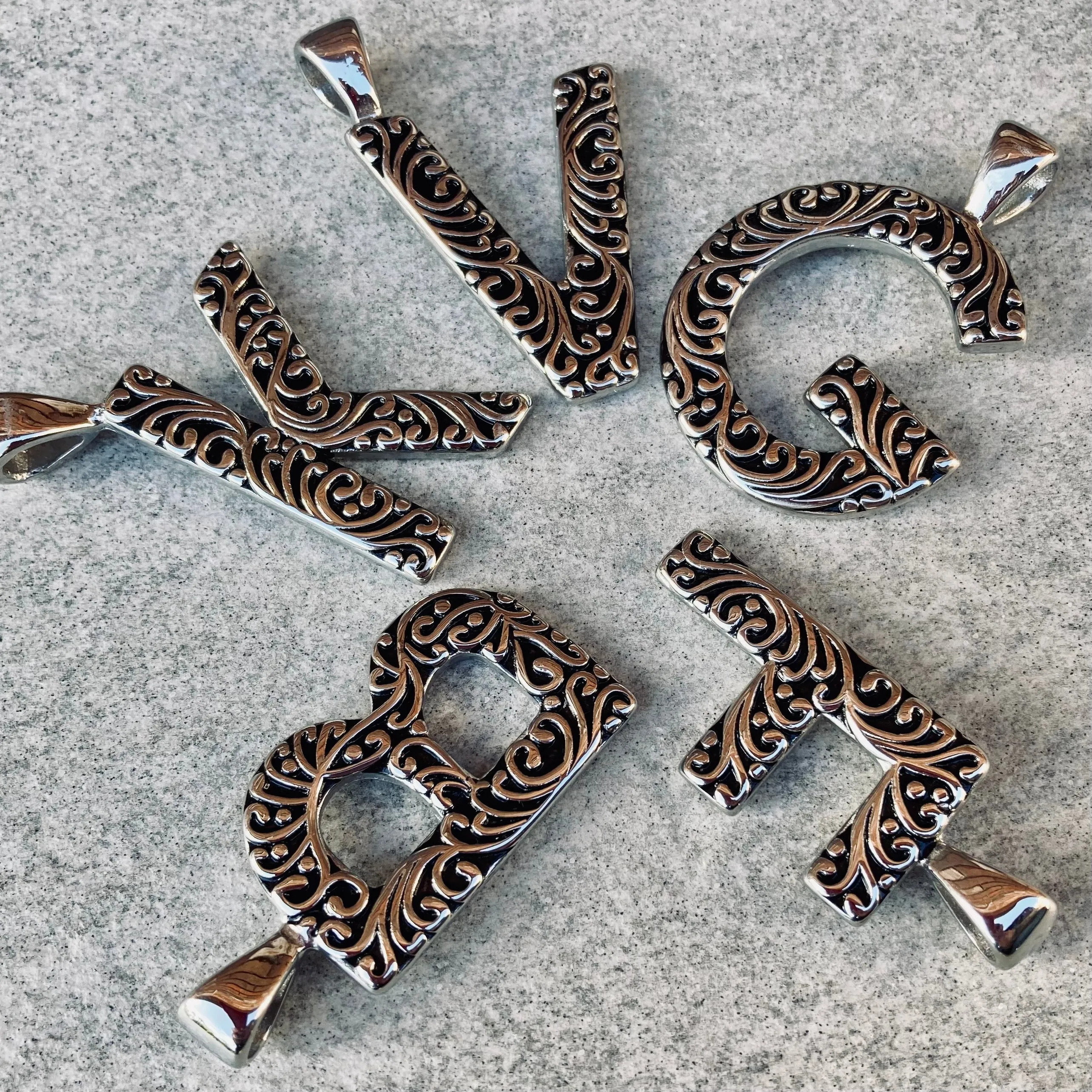 Ladies Letter Pendants