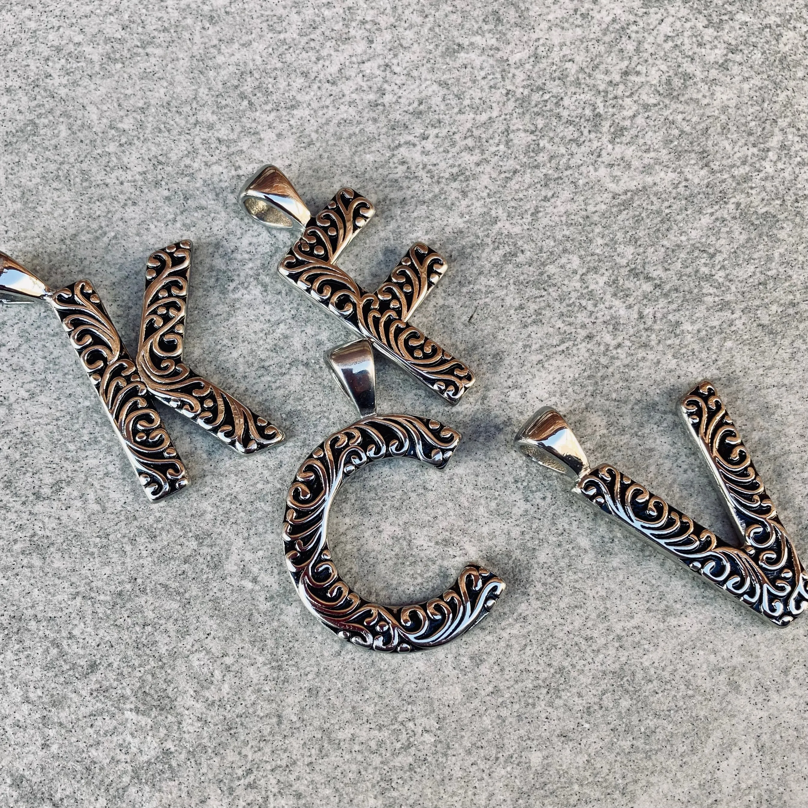 Ladies Letter Pendants