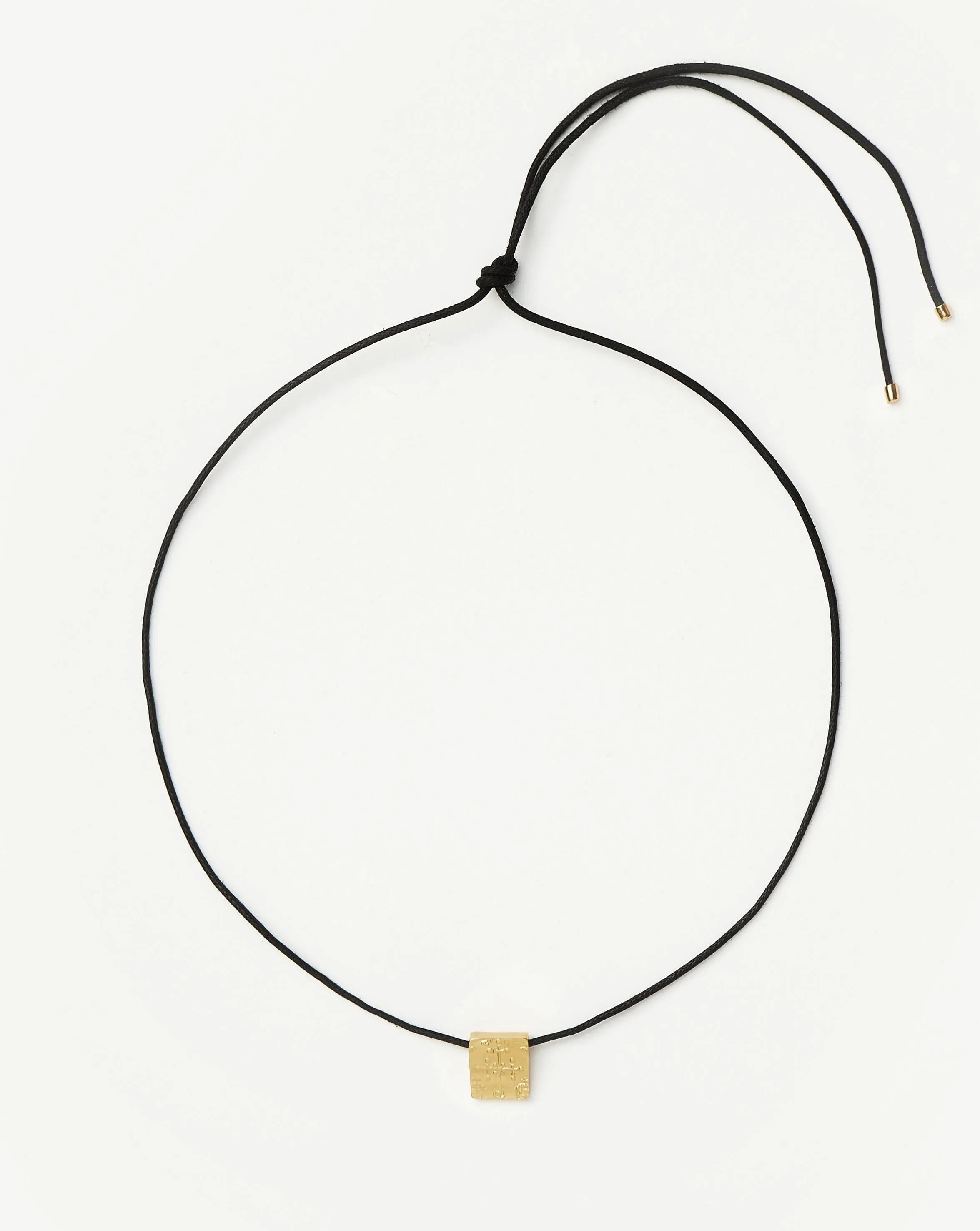 Lucy Williams Square Coin Cord Necklace