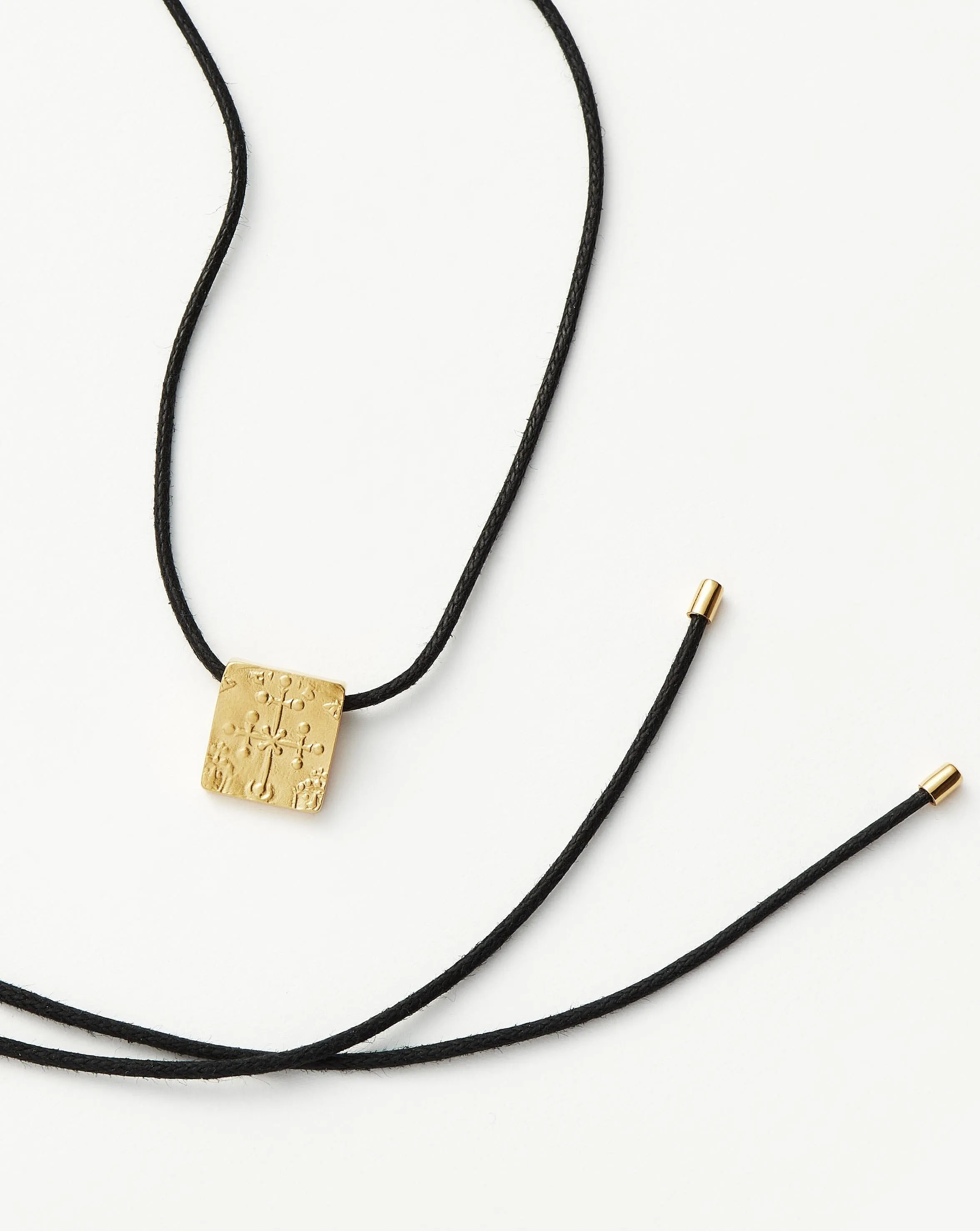 Lucy Williams Square Coin Cord Necklace