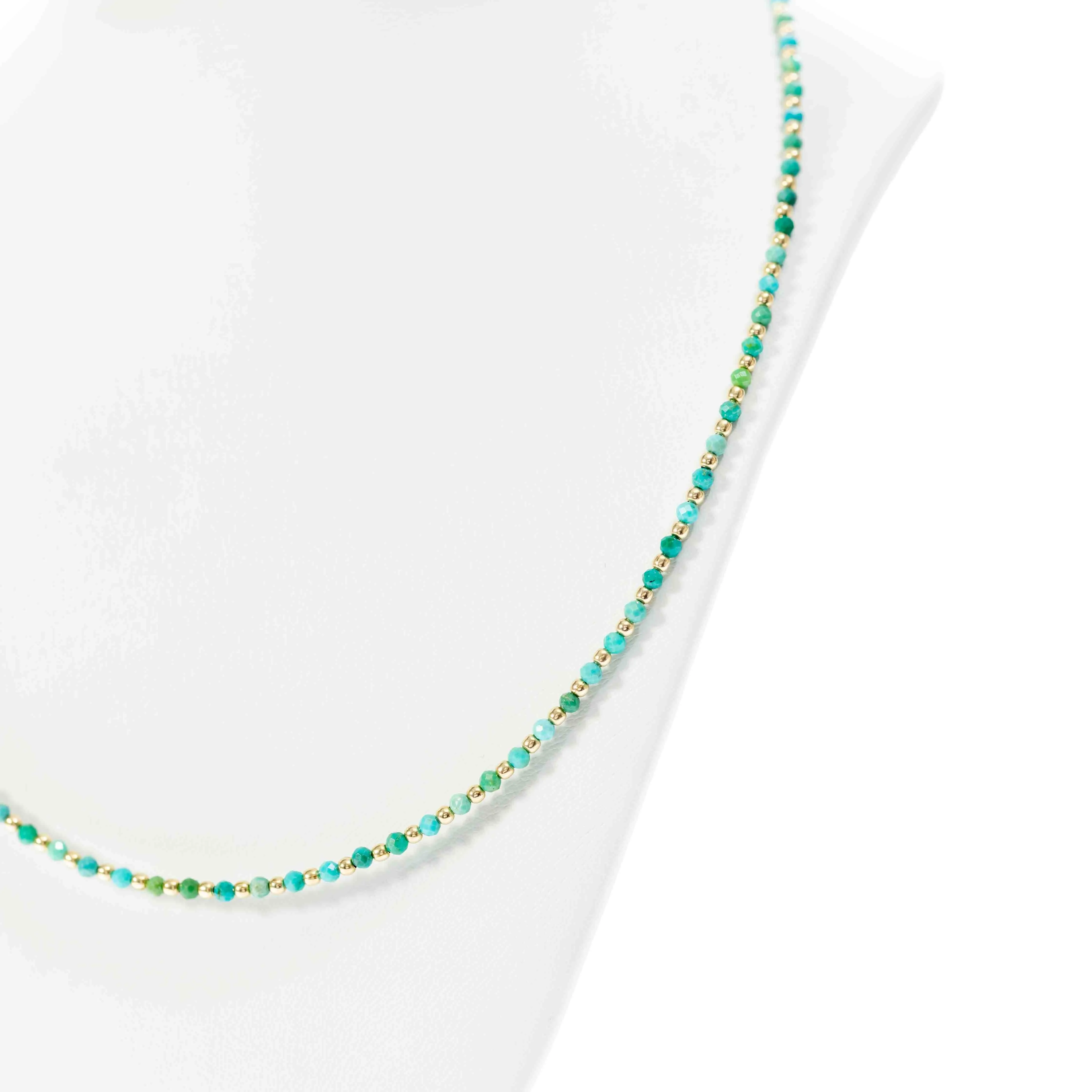 malia beaded gemstone necklace