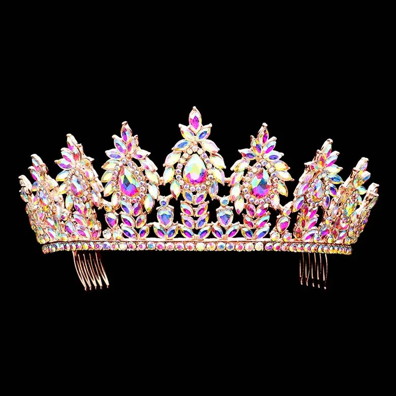 Marquise Stone Cluster Princess Tiara
