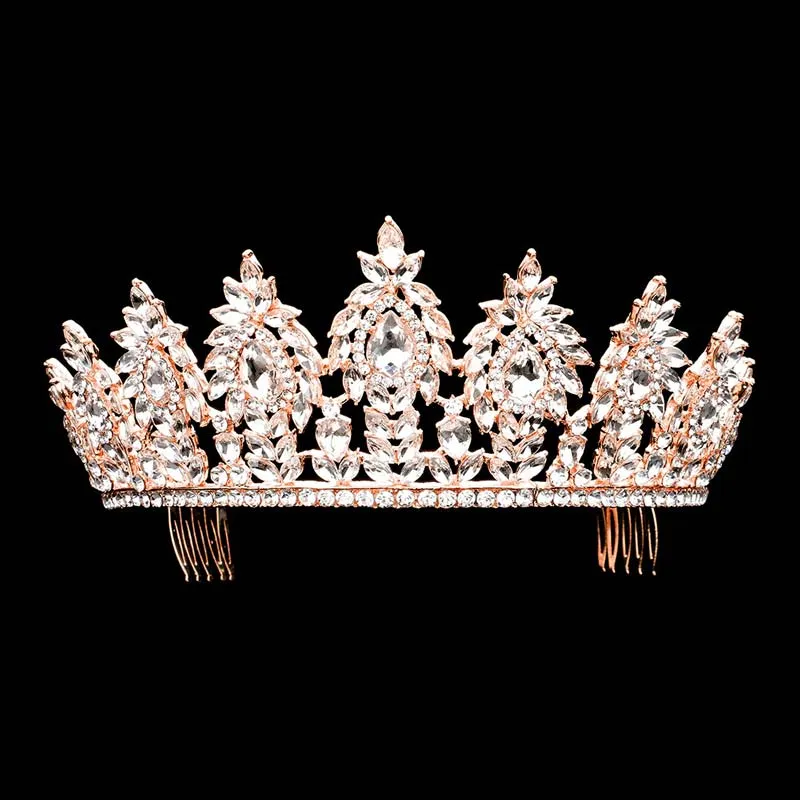 Marquise Stone Cluster Princess Tiara