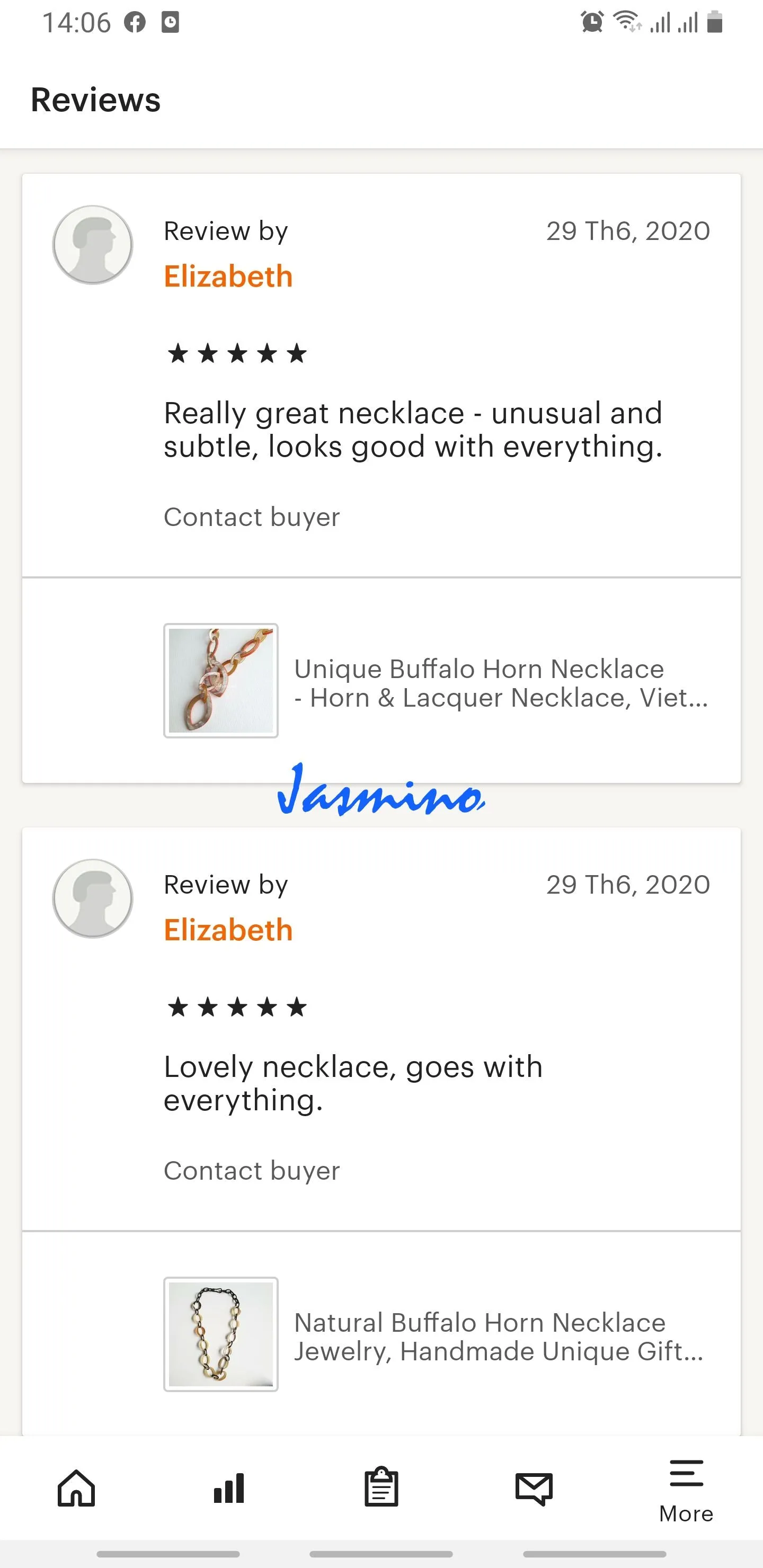 Natural Handmade Necklace J17531, Made by Natural Buffalo Horn and Lacquer