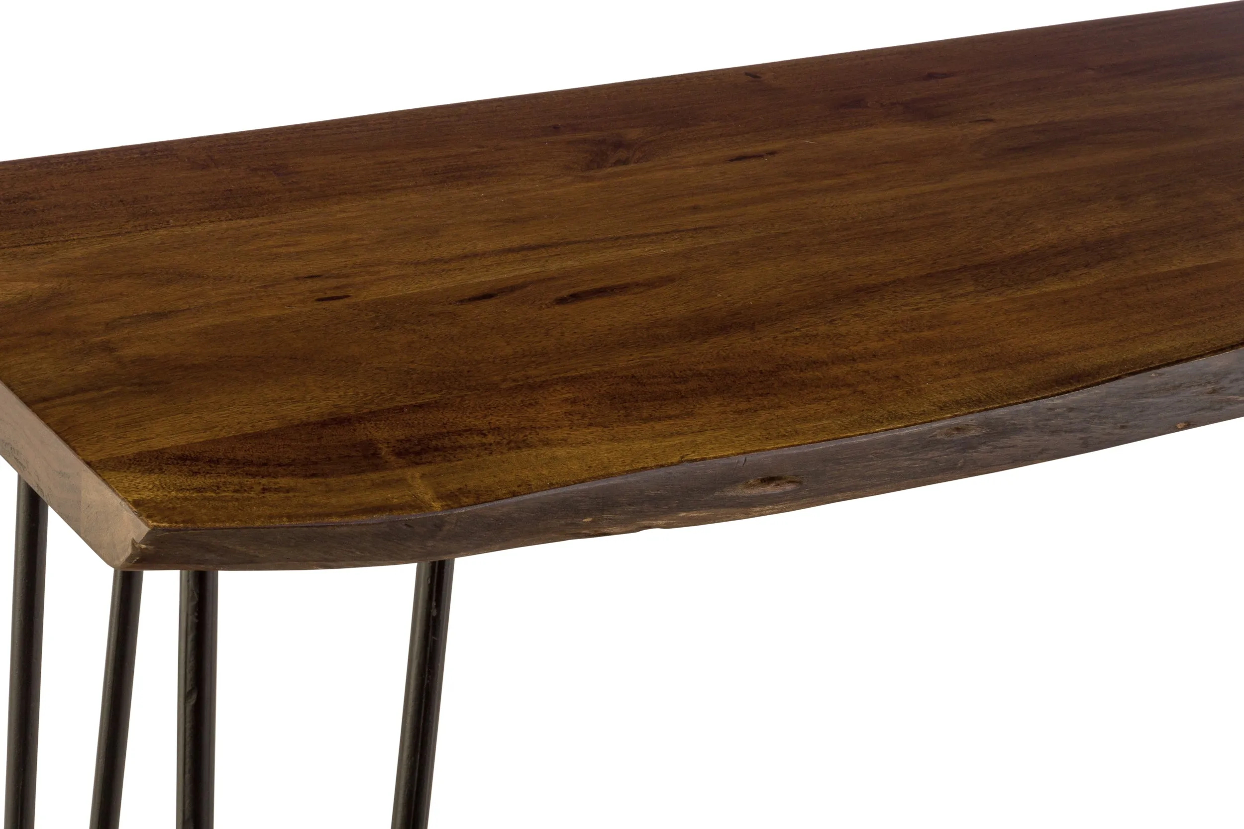 Nature's Edge Light Chestnut Sofa Counter Table and Stools