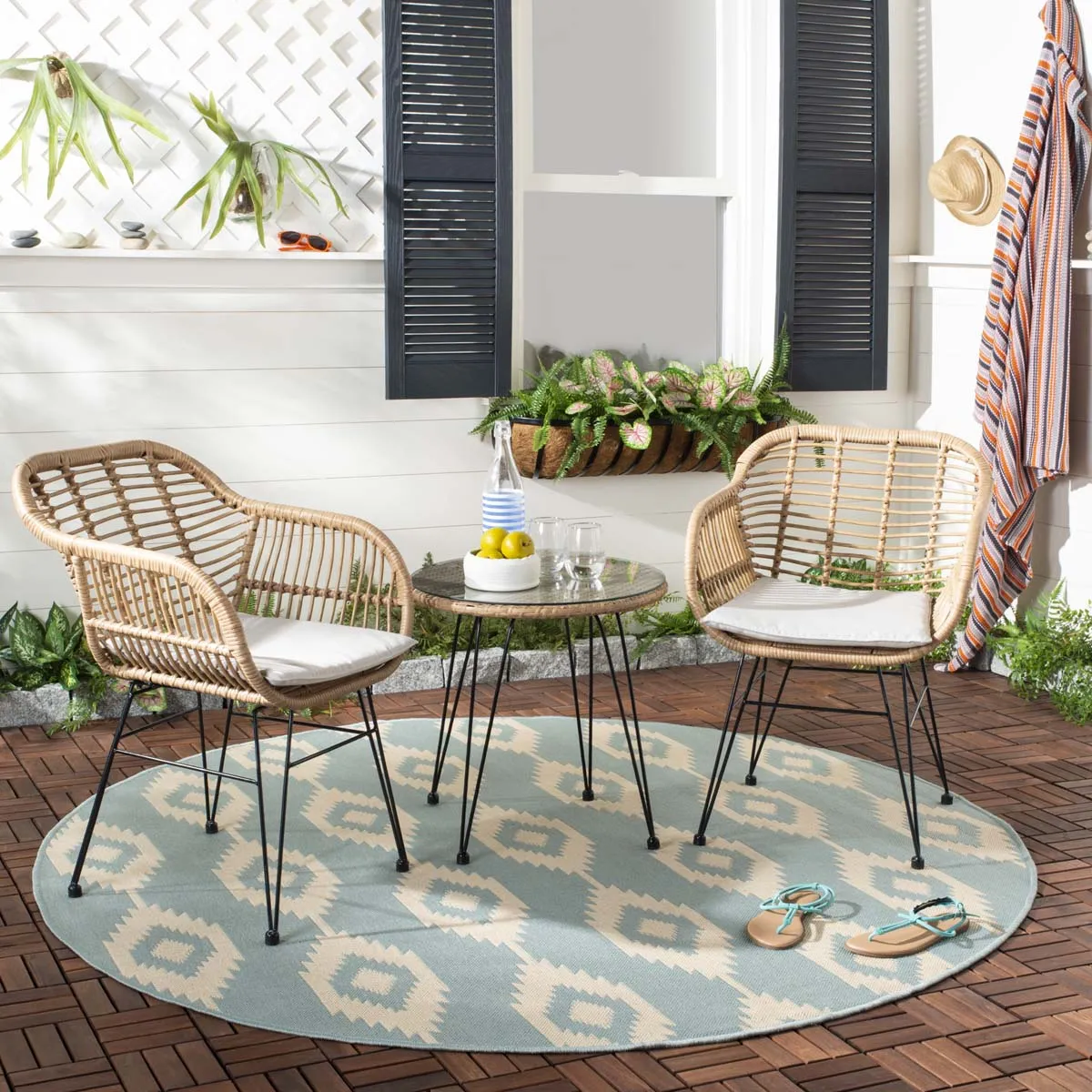 Safavieh Alton 3 Piece Lounge Set , PAT9004