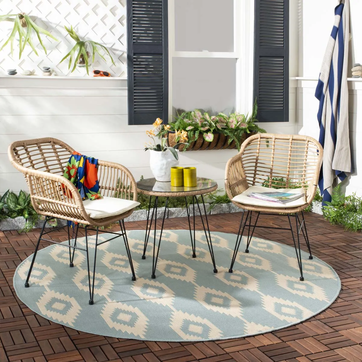 Safavieh Alton 3 Piece Lounge Set , PAT9004