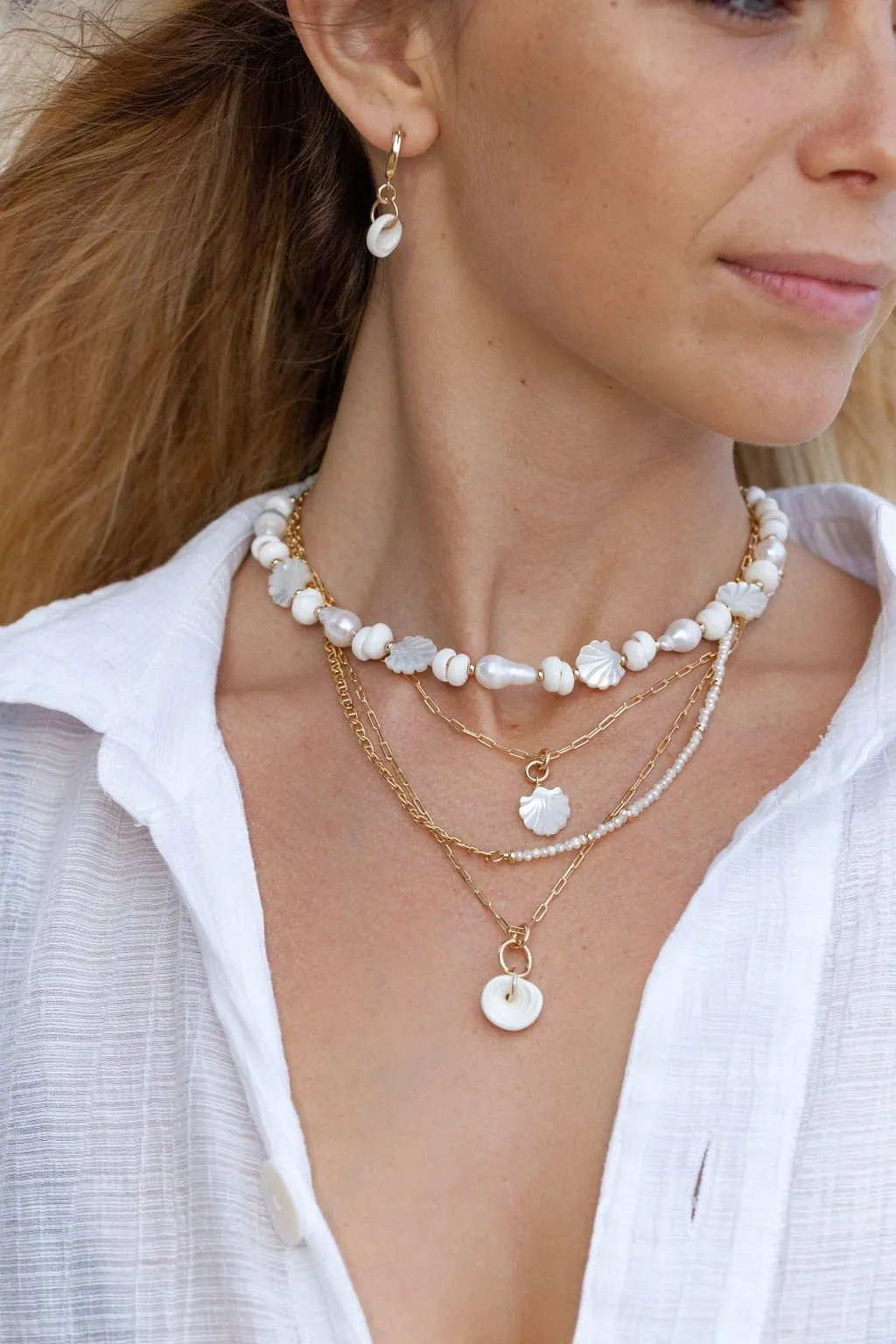 Seashell Chain Necklace - Kainalu