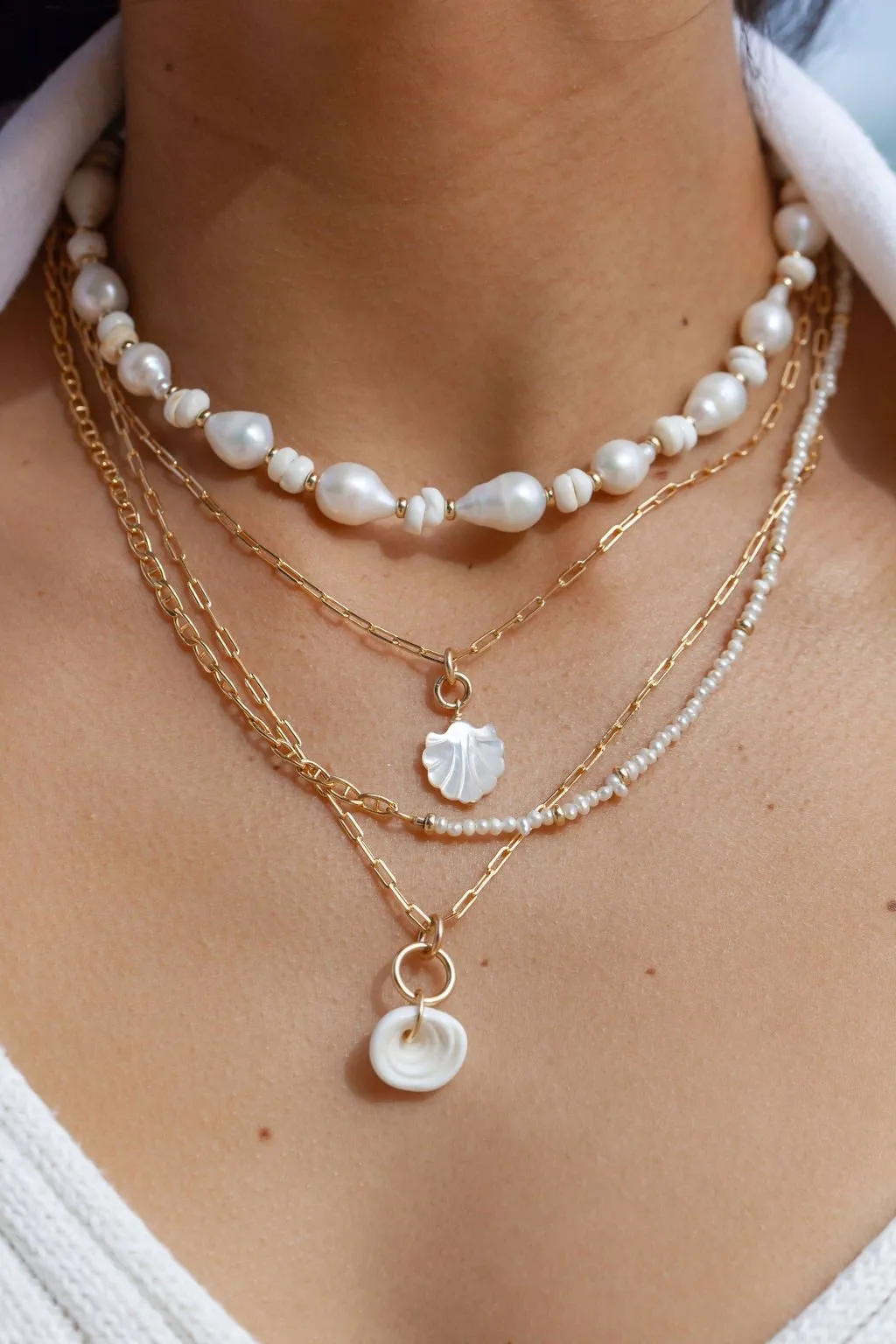 Seashell Chain Necklace - Kainalu