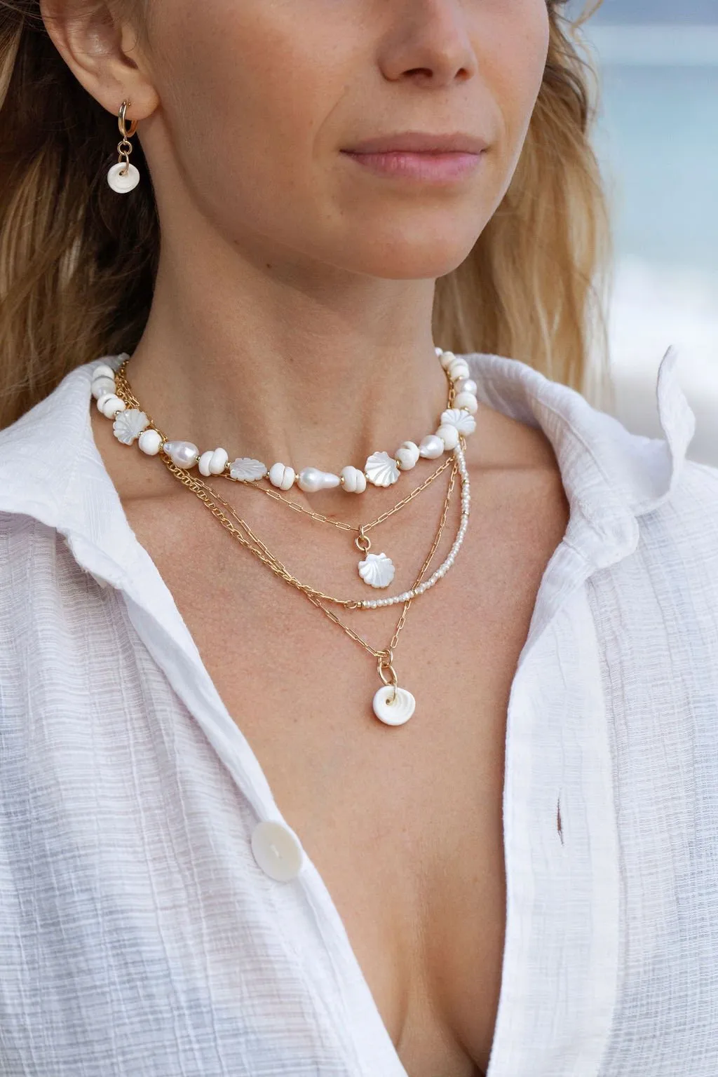 Seashell Chain Necklace - Kainalu