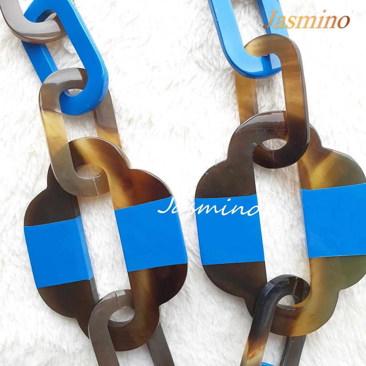 Sky Necklace J17817, Handmade Item Made by Buffalo Horn and Lacquered