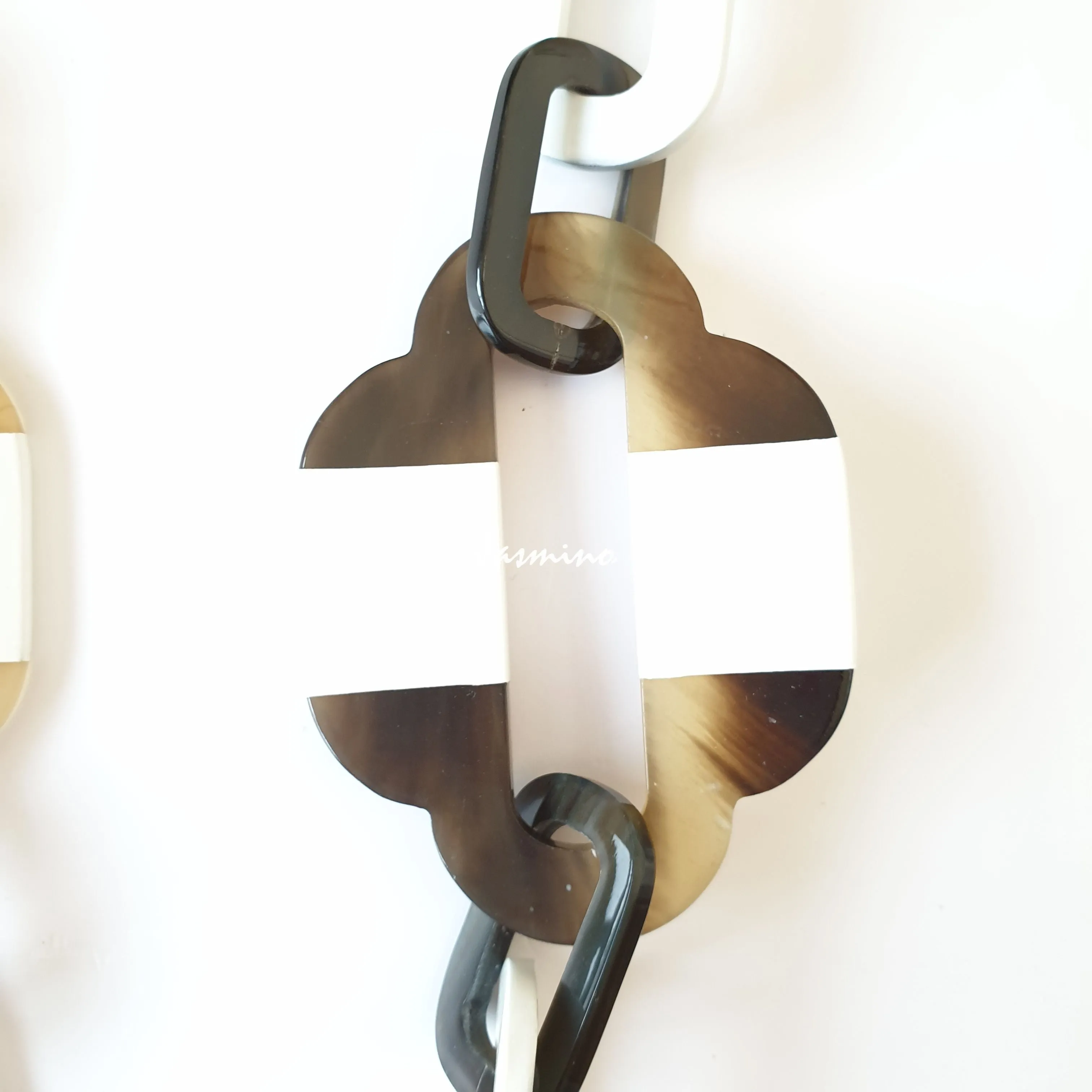 Sky Necklace J17817, Handmade Item Made by Buffalo Horn and Lacquered