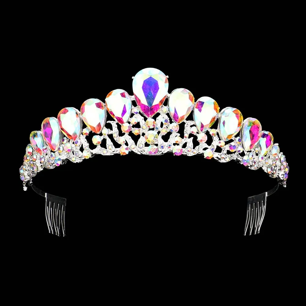 Teardrop Accented Princess Tiara