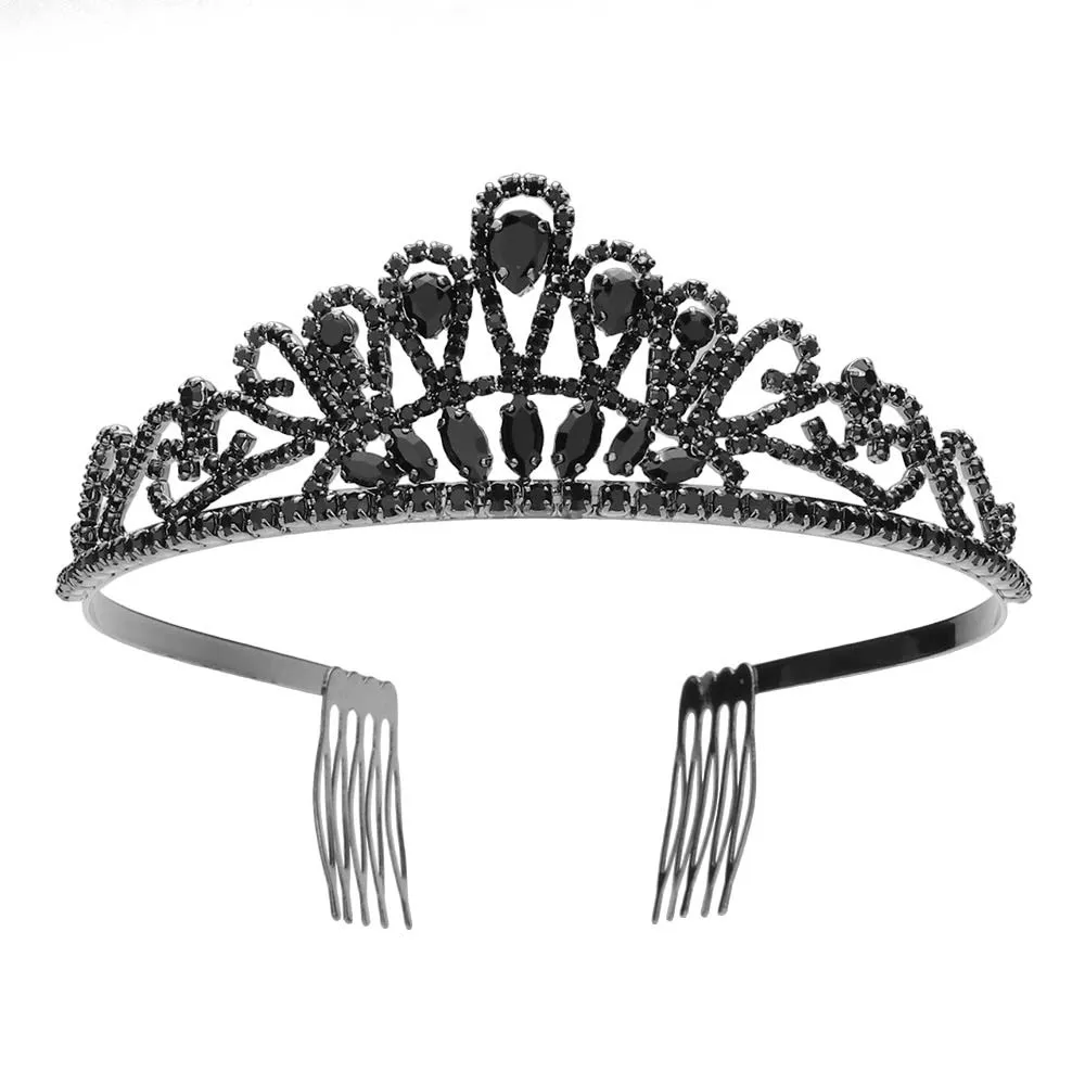 Teardrop Marquise Stone Pointed Princess Tiara