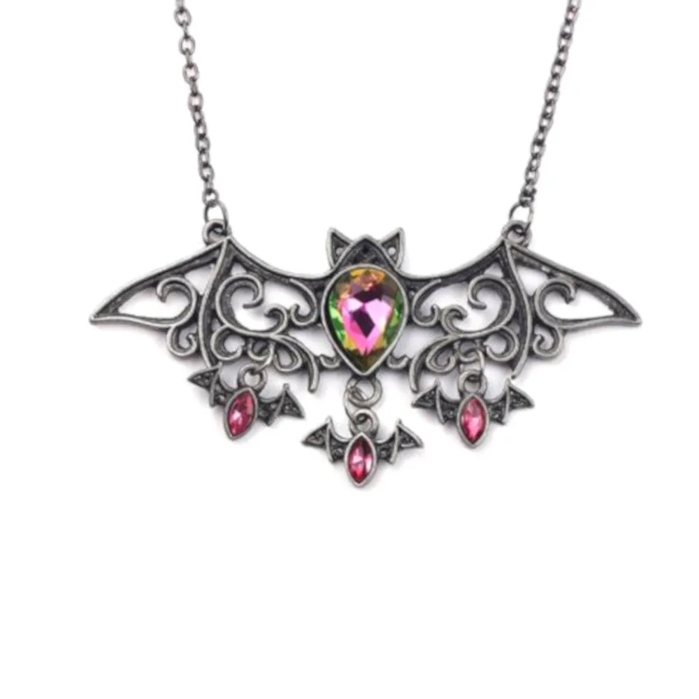 Vitreal Glass Bat Necklace